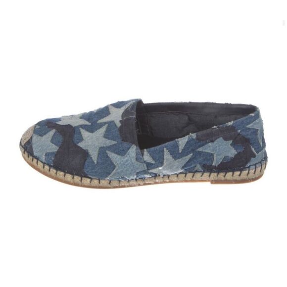 Valentino Garavani Women's Blue Star Pattern Slip-On Shoes Size 8 - Picture 3 of 7